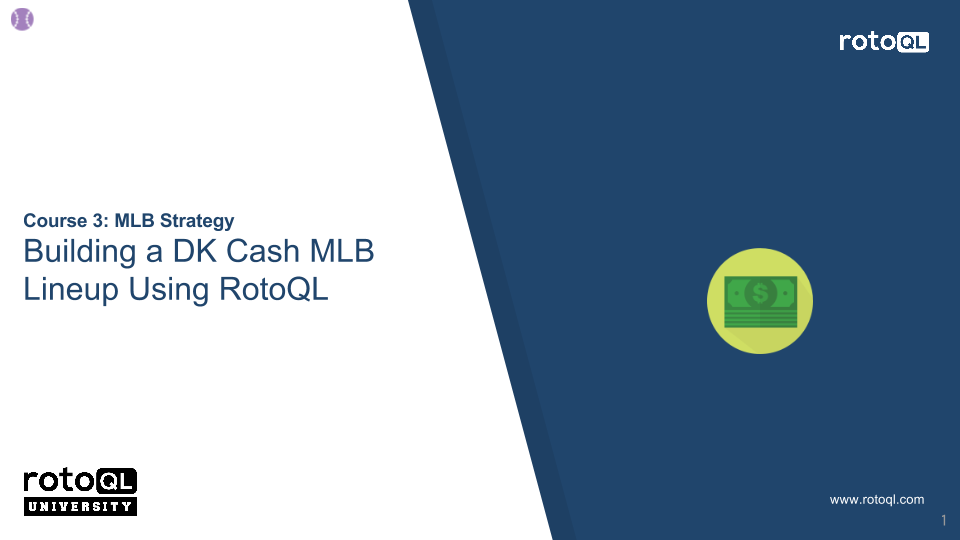 -Building a Cash DK MLB Lineup Using RotoQL
